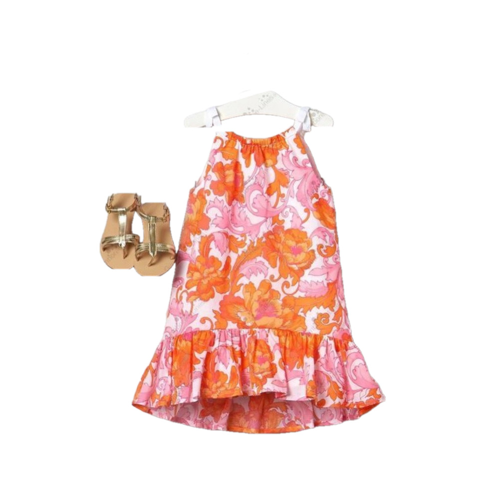 🦩Janie and jack girls dress size 12-18 month GUC
